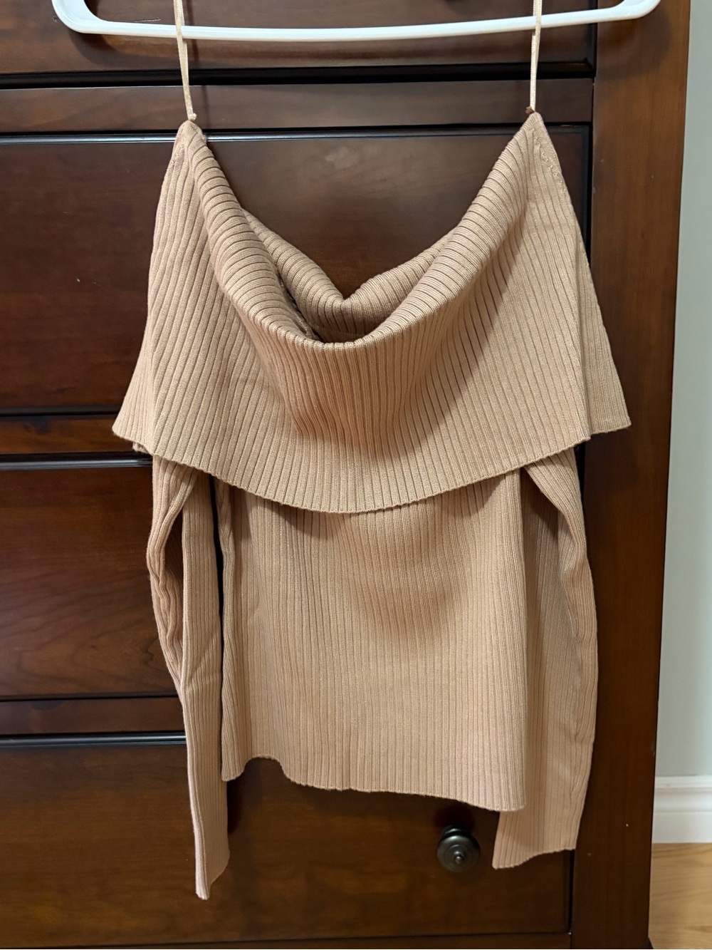 BTL Elle Off-Shoulder Ribbed Knit Sweater - Picture 3 of 6